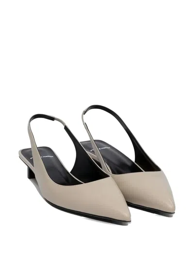 Pierre Hardy 25mm Stella Slingback Pointed-toe Pumps In Gray