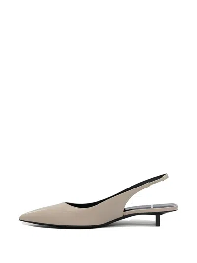 Pierre Hardy 25mm Stella Slingback Pointed-toe Pumps In Gray