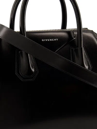 Givenchy Borsa A Mano Antigona Piccola In Pelle Cioccolato  Donna In Black