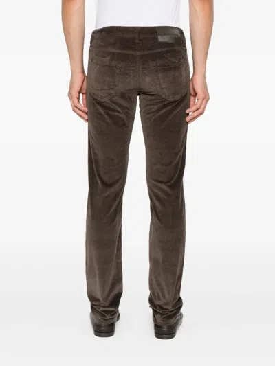 Jacob Cohen Corduroy Trousers In Brown