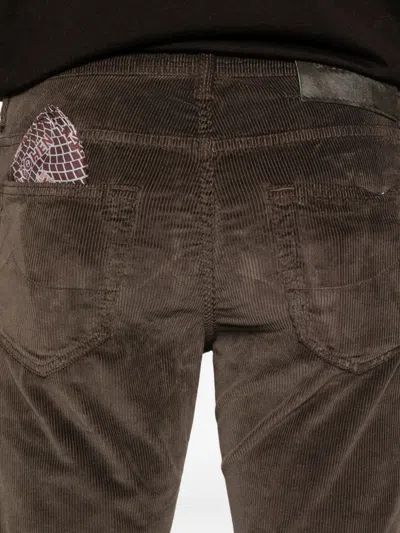 Jacob Cohen Corduroy Trousers In Brown