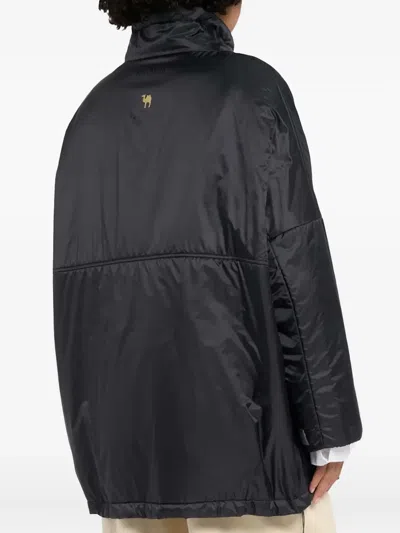 Max Mara Paris Padded Zip-front Jacket In Black