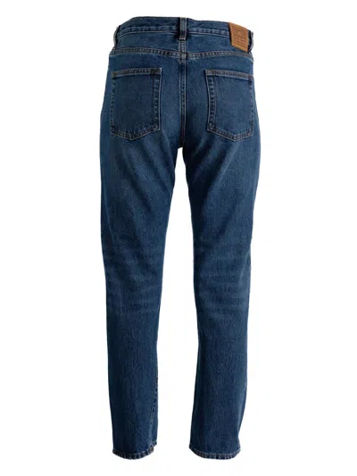 Totême Five-pocket Logo-patch Jeans In Blue