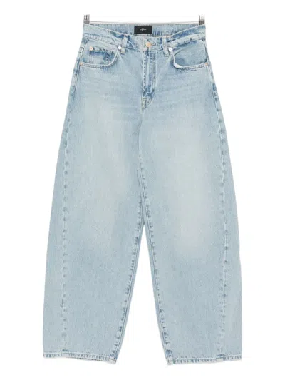 7 For All Mankind Bonnie High-waisted Twisted Jeans Clothing In Blue