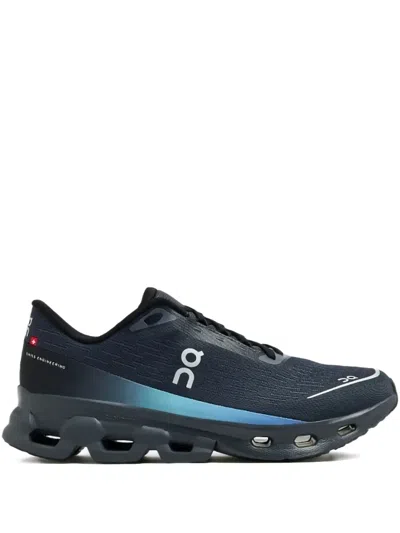 On Cloudspark "black/blueberry" Sneakers In Blue