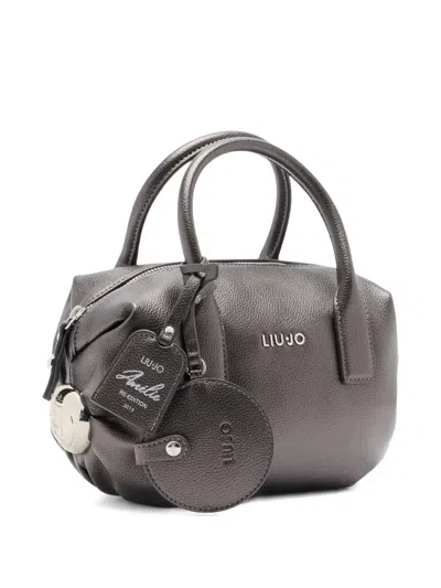 Liu •jo Small Bag With Charm In Gray