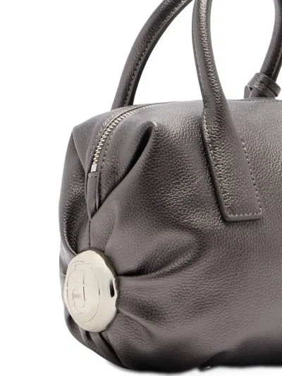 Liu •jo Small Bag With Charm In Gray
