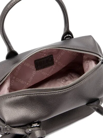 Liu •jo Small Bag With Charm In Gray