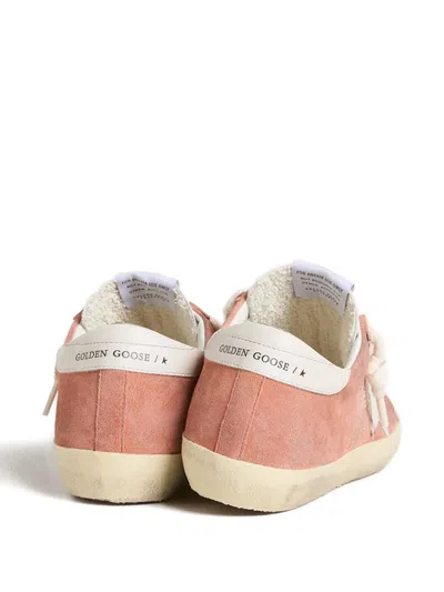 Golden Goose Superstar Mixed Suede Low-top Sneakers In Pink