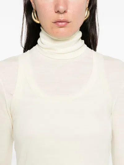 Rohe Roll-neck Sweater In White