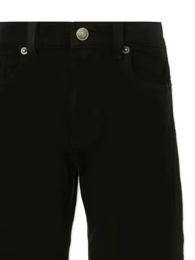 Diesel Five-pocket Back-patch Trousers In Black