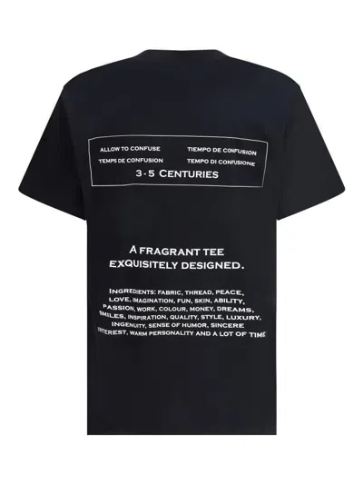 Moschino Printed Organic Cotton Jersey T-shirt In Black