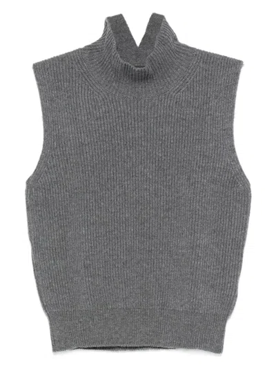 Dondup Turtle-neck Sweater In Gray