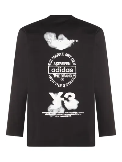 Y-3 Y 3 Long Sleeve T Shirt In Black