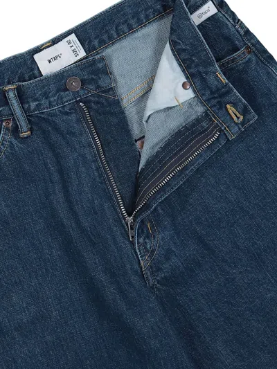 Wtaps Logo-embroidered Jeans In Blue
