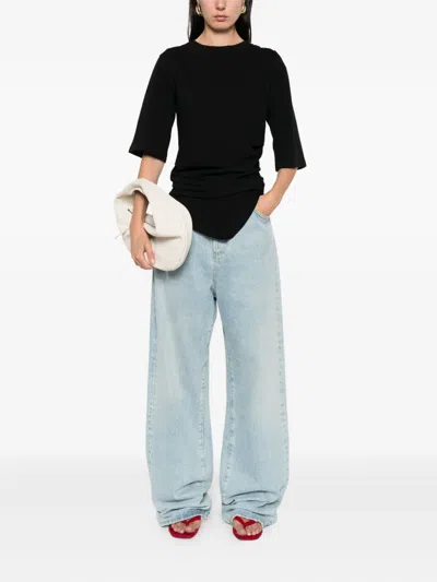 Rohe Draped T-shirt In Blue