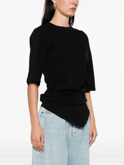 Rohe Draped T-shirt In Blue