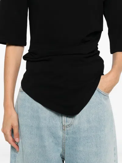 Rohe Draped T-shirt In Blue