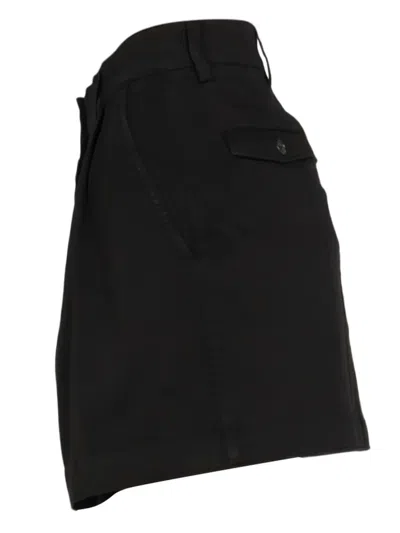 Department Five Black Solid Mini Skirt In Black