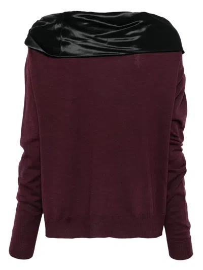 Alberta Ferretti Alberta Ferreti Wool Sweater In Purple