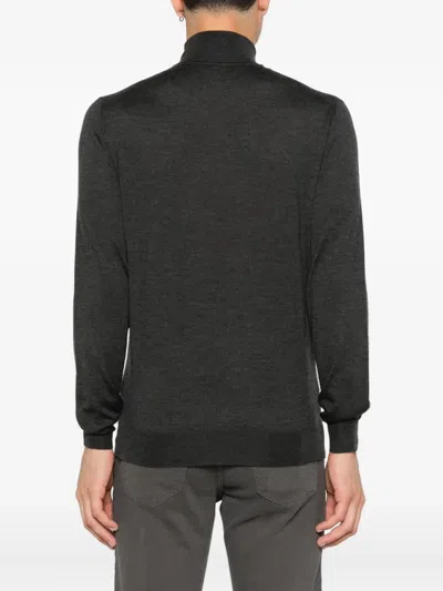 Fedeli Turtleneck Sweater In Gray