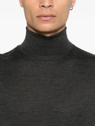 Fedeli Turtleneck Sweater In Gray