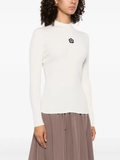 Kenzo Boke Flower 2.0 Mock-neck Top In Black