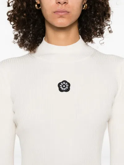 Kenzo Boke Flower 2.0 Mock-neck Top In Black