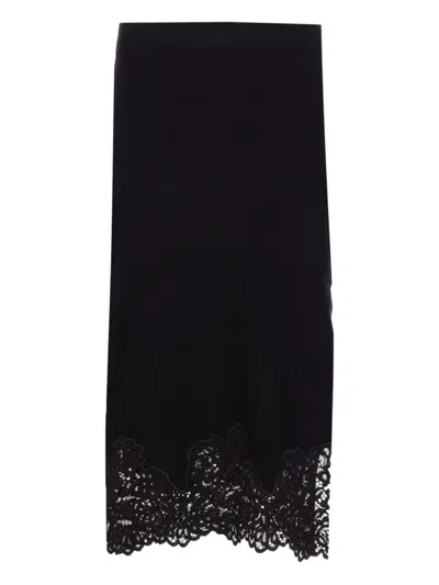 Twinset Falda Semilarga - Negro In Black