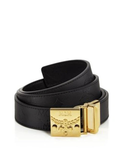 Mcm Berlin Series Belt In Black/gold