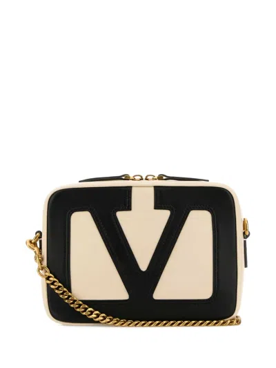 Valentino Ivory Nappa Leather Viva Superstar Crossbody Bag In Multi