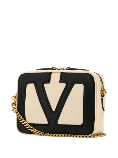 Valentino Ivory Nappa Leather Viva Superstar Crossbody Bag In Multi