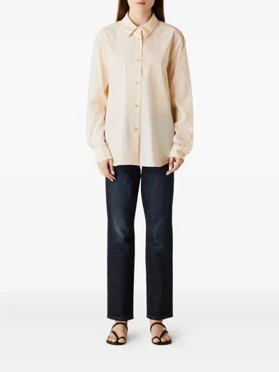 Khaite Argo Button-down Shirt In Neutral