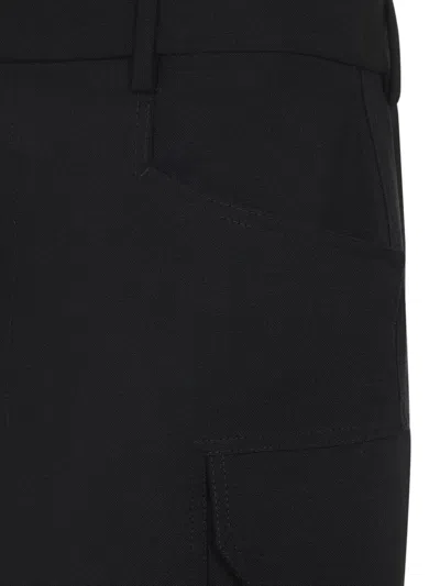 Rick Owens Firbanks Wool Midi Skirt In Black