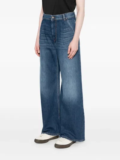 Weekend Max Mara Pleated-front Jeans In Blue