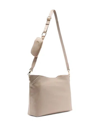 Liu •jo Medium Tote Bag With Charm In Neutral