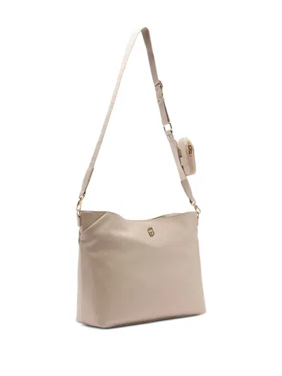 Liu •jo Medium Tote Bag With Charm In Neutral