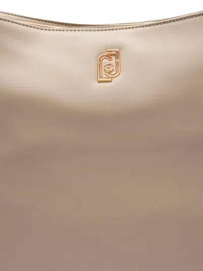 Liu •jo Medium Tote Bag With Charm In Neutral