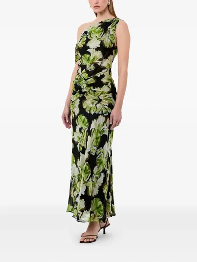 花卉印花超长连衣裙