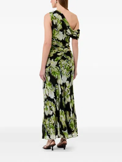 花卉印花超长连衣裙