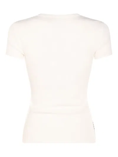 Blumarine White And Black T-shirt In Black