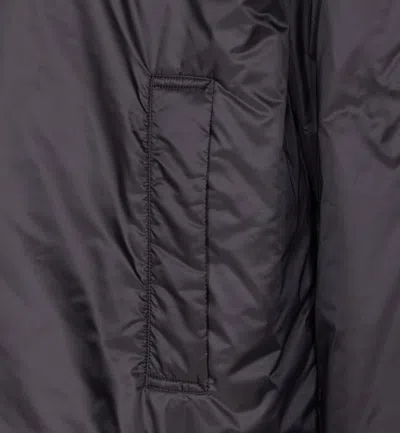 Max Mara Turtleneck Zip-front Raincoat In Black