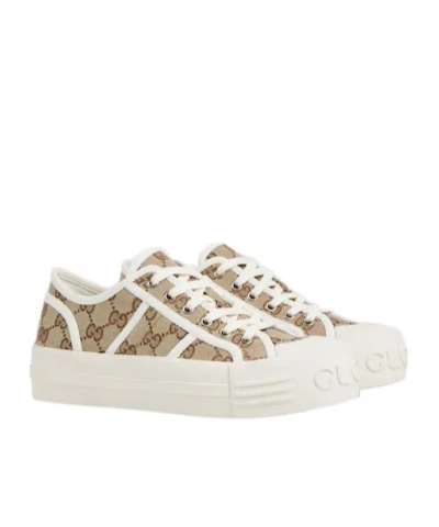 Gucci Chunky Gg Canvas Sneaker In Neutral