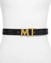 MCM Color Visetos Reversible Belt,1812586BLACK/GOLD