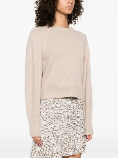Isabel Marant Sand Wool Blend Leandra Sweater In Gold