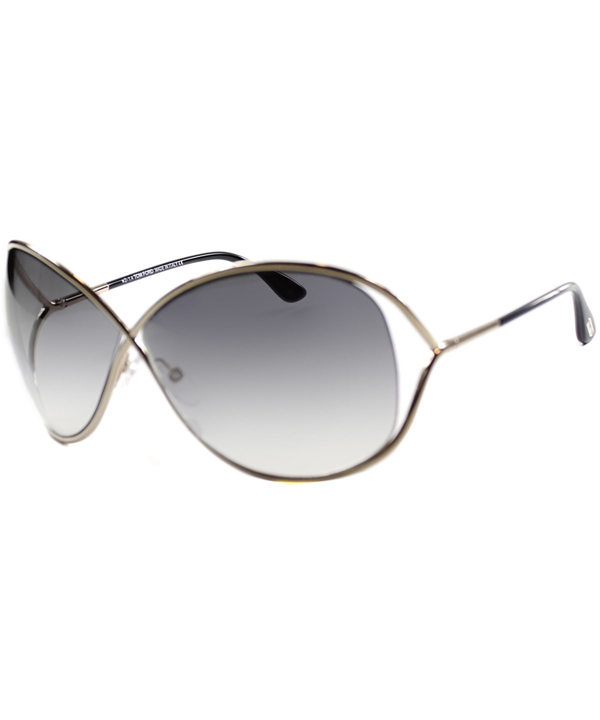 tom ford look alike miranda on Tom Ford Miranda 68mm Open Temple Oversize Metal Sunglasses Shiny Gunmetal Modesens