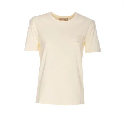 Twinset T-shirt Regular Avec Broderie Et Logo In Neutral