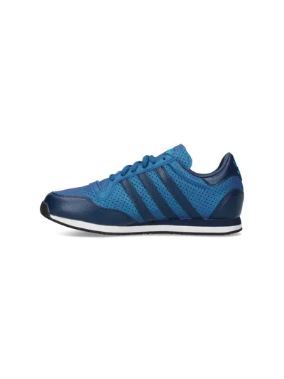 Adidas Originals Mens Night Indigo Galaxy Og Faux-leather Trainers In Blue
