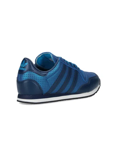 Adidas Originals Mens Night Indigo Galaxy Og Faux-leather Trainers In Blue