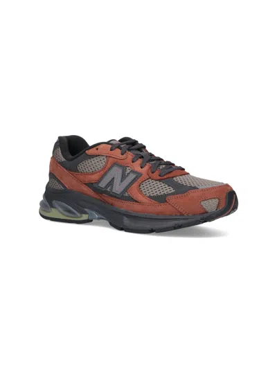 New Balance Low Top Sneakers With Mesh Panels And Rubber Outsole In Multi
